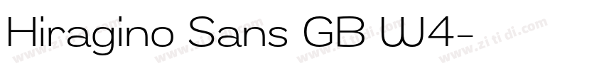 Hiragino Sans GB W4字体转换 Hiragino Sans GB W4字体转换